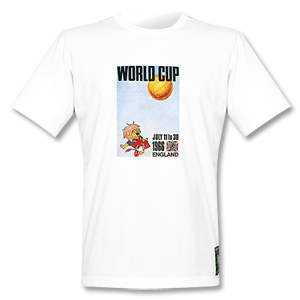 1966 England World Cup Official Poster Tee - White