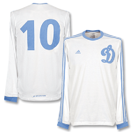 Adidas 2008 Dynamo Kiev L/S Tee White/Blue