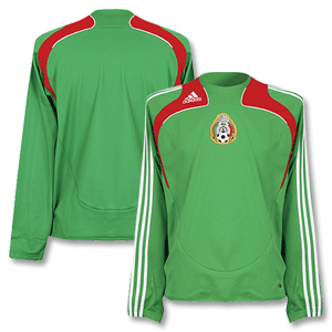 Adidas 2008 Mexico Sweat Top - Green/Red