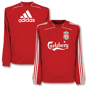 Adidas 2009 Liverpool Sweat Top - Red/White