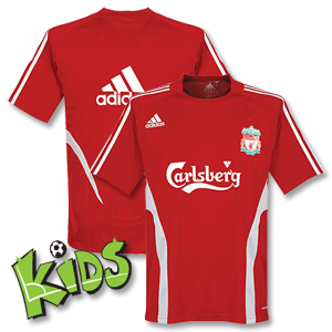 Adidas 2009 Liverpool Training Shirt - Boys - Red