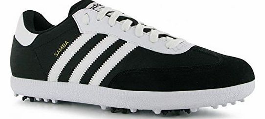 Adidas 2013 Adidas Samba Funky Golf Shoes-Black/White-9.5UK