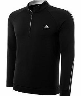 adidas 2014 Adidas 3-Stripes Mens 1/4 Training / Layering Top Golf Pullover Black