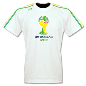 Adidas 2014 Adidas Official World Cup T-Shirt - White