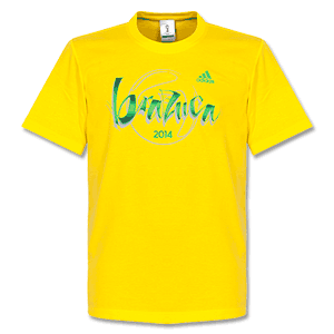 Adidas 2014 Fifa World Cup Brazuca T-Shirt - Yellow