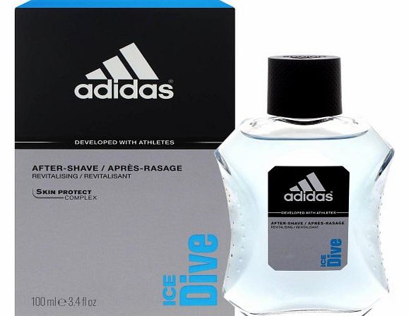 2x New Adidas Ice Dive Aftershave 100ml
