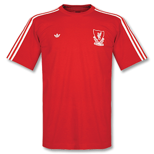 Adidas 90-91 Liverpool Heritage Tee - Red