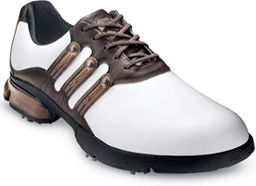 adidas a3 Waterproof Leather Golf Shoe White/Brown