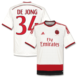 Adidas AC Milan Away De Jong Shirt 2014 2015 (Fan Style