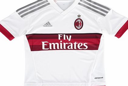 Adidas AC Milan Away Shirt 2015/16 - Kids White S11856