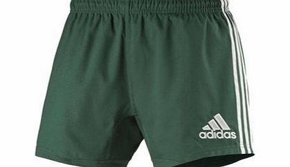 adidas  3s Rugby Mens Training Shorts Green/w Size L