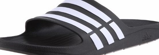 adidas  Duramo Slide, Unisex Adults Beach amp; Pool Shoes, Black (Black/White/Black), 9 UK (43 EU)