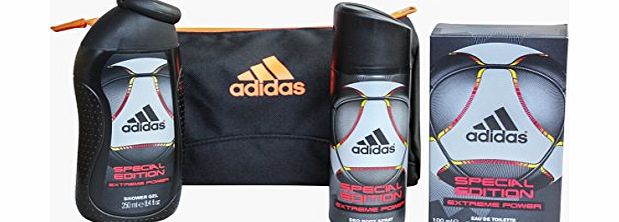 adidas  Extreme Power Special Edition Gift Set 100ml EDT Spray   150ml Deodorant Spray   250ml Shower
