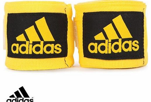 adidas  Hand Wraps - Yellow, Blue, White or Black - Boxing, MMA, Martial Arts - 255cm (Yellow)