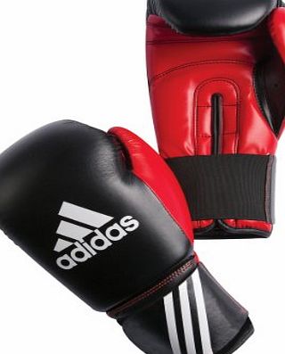 adidas  Mens Response Boxing Gloves - Black/Red, 14 oz