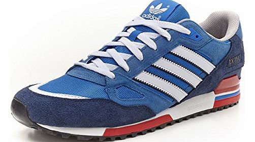 adidas  Originals ZX 750 Mens Sports Casual Trainers (8 UK, Blue/White/Red)