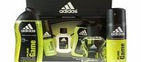 adidas  Pure Game Gift Set 50ml EDT   250ml Shower Gel   150ml Body Spray