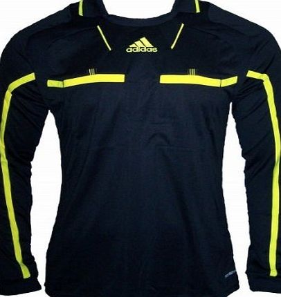 adidas  Referee Jersey LS Mens long sleeve Jersey T-Shirts Tricots Formotion ClimaCool Football soccer Punjab/Neon Yellow (Punjab/Neon Yellow, S)