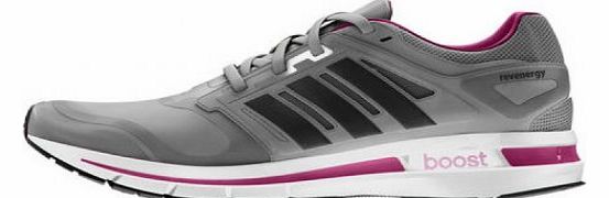 adidas  Revenergy Boost Ladies Running Shoes, Grey/White/Purple, UK5