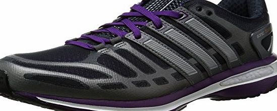 adidas  Sonic Boost Ladies Running Shoe, Grey/Purple, UK6