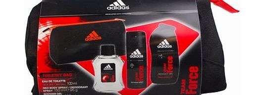 adidas  Team Force Eau de Toilette Body Spray Gift Set 100 ml