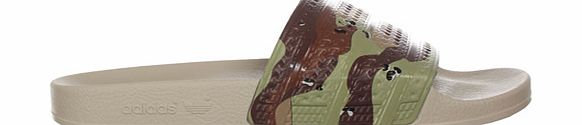 Adidas Adilette Army Green Flip Flops