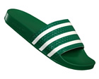 Adilette Green/White Flip Flops