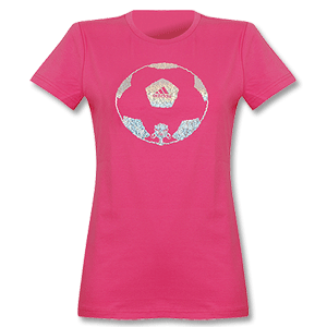Adidas Afro Womens Graphic Tee - pink