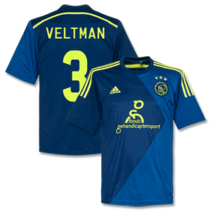 Adidas Ajax Away Veltman Shirt 2014 2015 (Fan Style