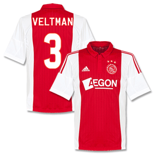 Adidas Ajax Home Veltman Shirt 2014 2015 (Fan Style