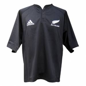 Adidas All Black Replica Short Sleeve Rugby