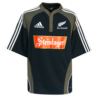 Adidas All Blacks Training Rugby Shirt 2007/08.