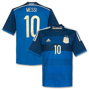 Adidas Argentina Boys Away Messi Shirt 2014 2015