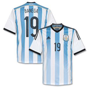Argentina Home Banega Shirt 2014 2015