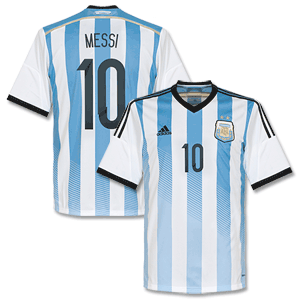 Argentina Home Kids Messi Shirt 2014 2015
