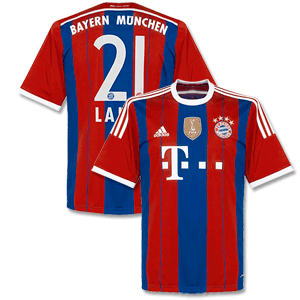 Bayern Munich Home Lahm Shirt 2014 2015 inc