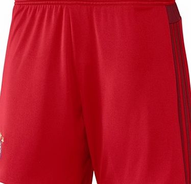 Adidas Bayern Munich Home Shorts 2015/16 Red S16727