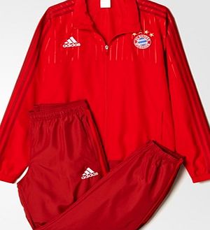 Adidas Bayern Munich Training Presentation Suit Red