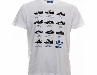 Adidas Boot History White T-Shirt
