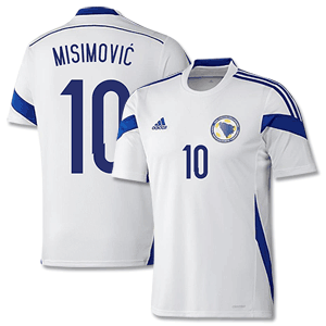 Adidas Bosnia Away Misimovic Shirt 2014 2015