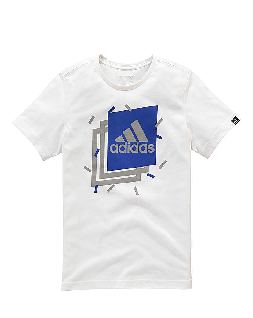 adidas Boys Boxy Logo T-Shirt