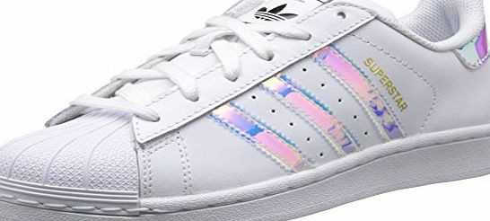 adidas Boys Superstar Espadrille Flats White Size: 4 UK
