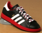 Adidas Campus 2 Black/White/Red Leather Trainers