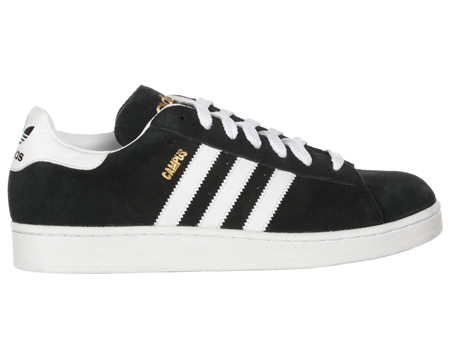 Campus II Black/White Suede Trainers