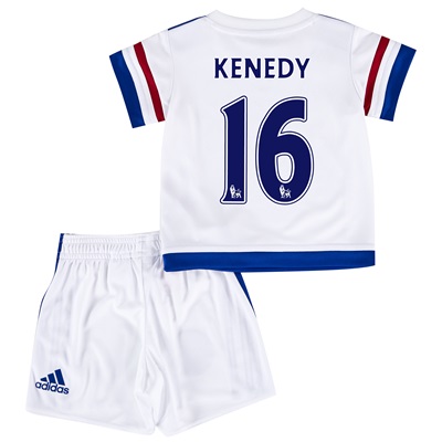 Adidas Chelsea Away Baby Kit 2015/16 White with Kenedy