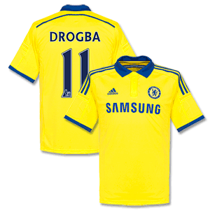 Adidas Chelsea Away Drogba No.11 Shirt 2014 2015