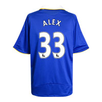 Chelsea Home Shirt 2008/09 with Alex 33 printing.