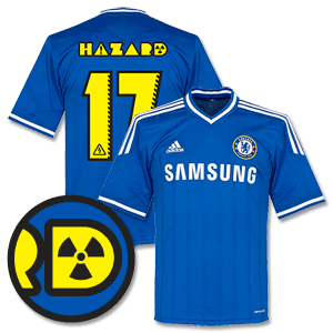 Adidas Chelsea Home Shirt 2013 2014   Hazard 17 (Sign