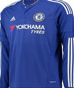 Adidas Chelsea Home Shirt 2015/16 - Long Sleeve Blue