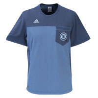 Adidas Chelsea Leisure Street T Shirt - Atlantic Blue.